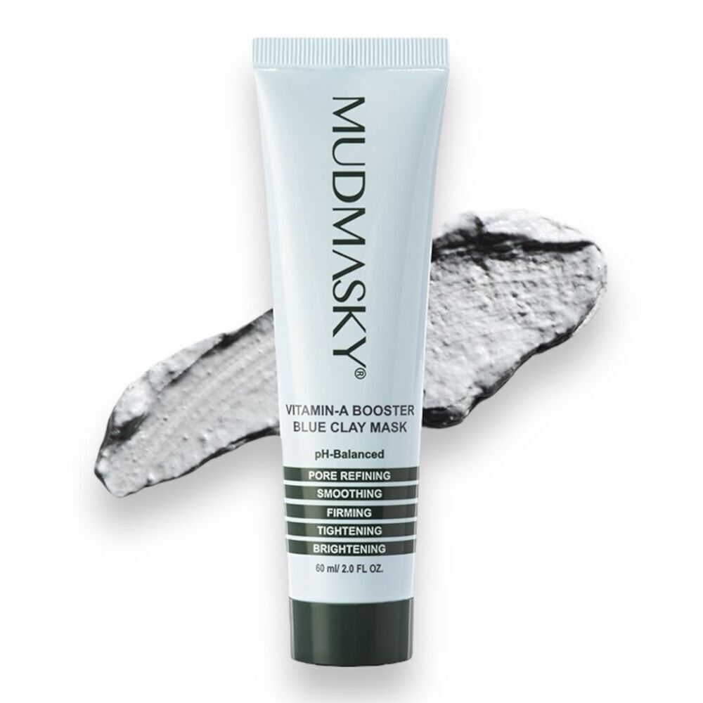 Mudmasky Vitamin A Booster Blue Clay Mask Pore Refining Retinolโ Alternative NEW